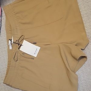 BR Sport Shorts Womens Large and XL Brown Banana Republic Drawstring UPF50 NWT